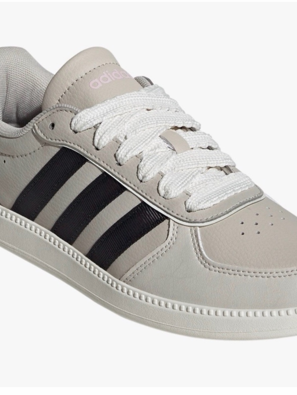 Adidas black and tan sneakers with heart detail